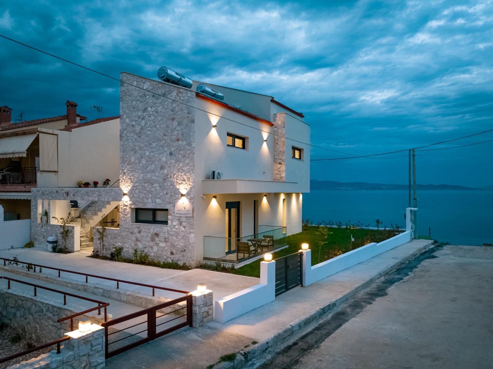Azzurro E Verde By Rentalspro - Nea Potidaia Halkidiki Nea Poteidaia Ngoại thất bức ảnh