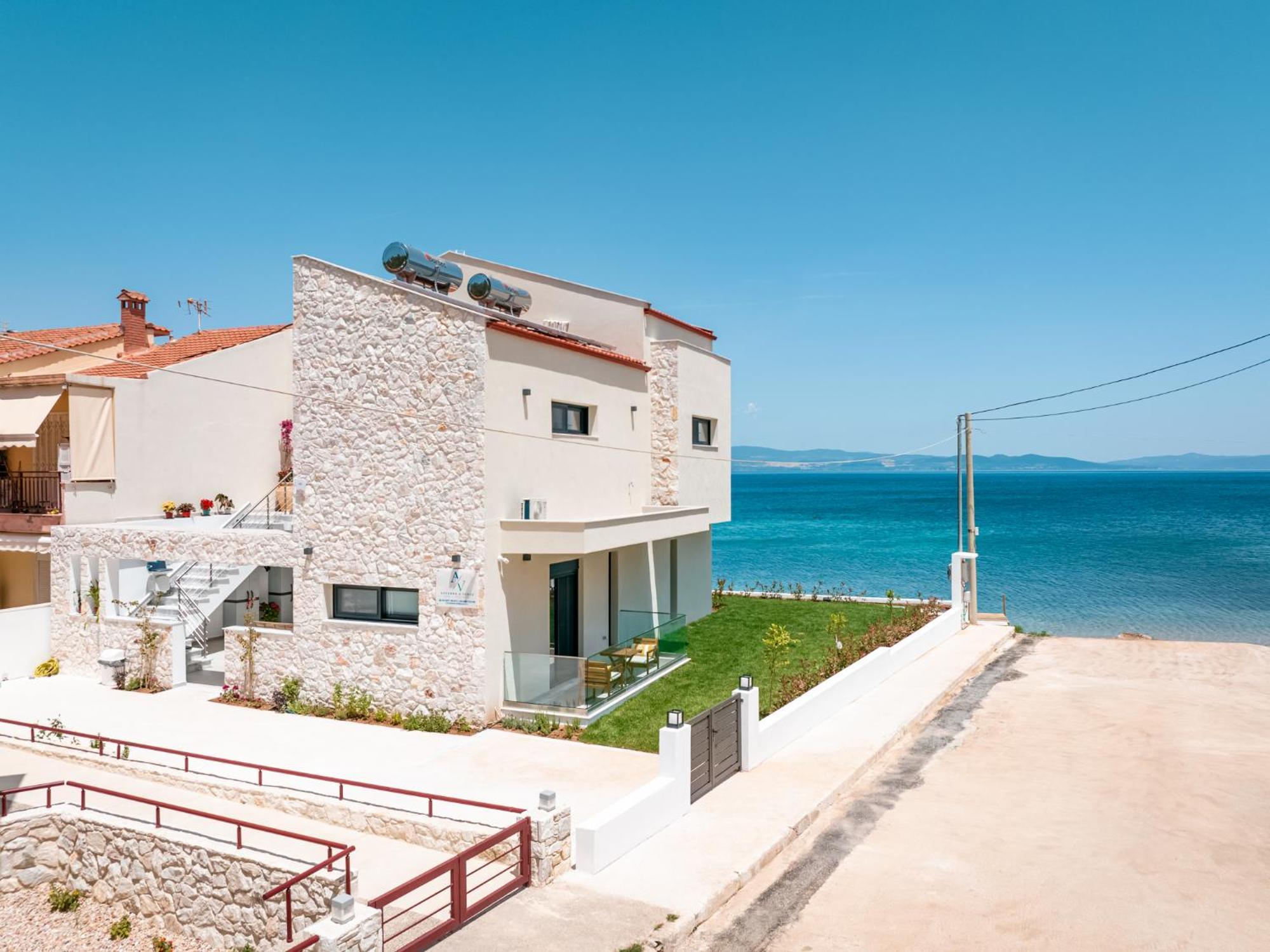 Azzurro E Verde By Rentalspro - Nea Potidaia Halkidiki Nea Poteidaia Ngoại thất bức ảnh