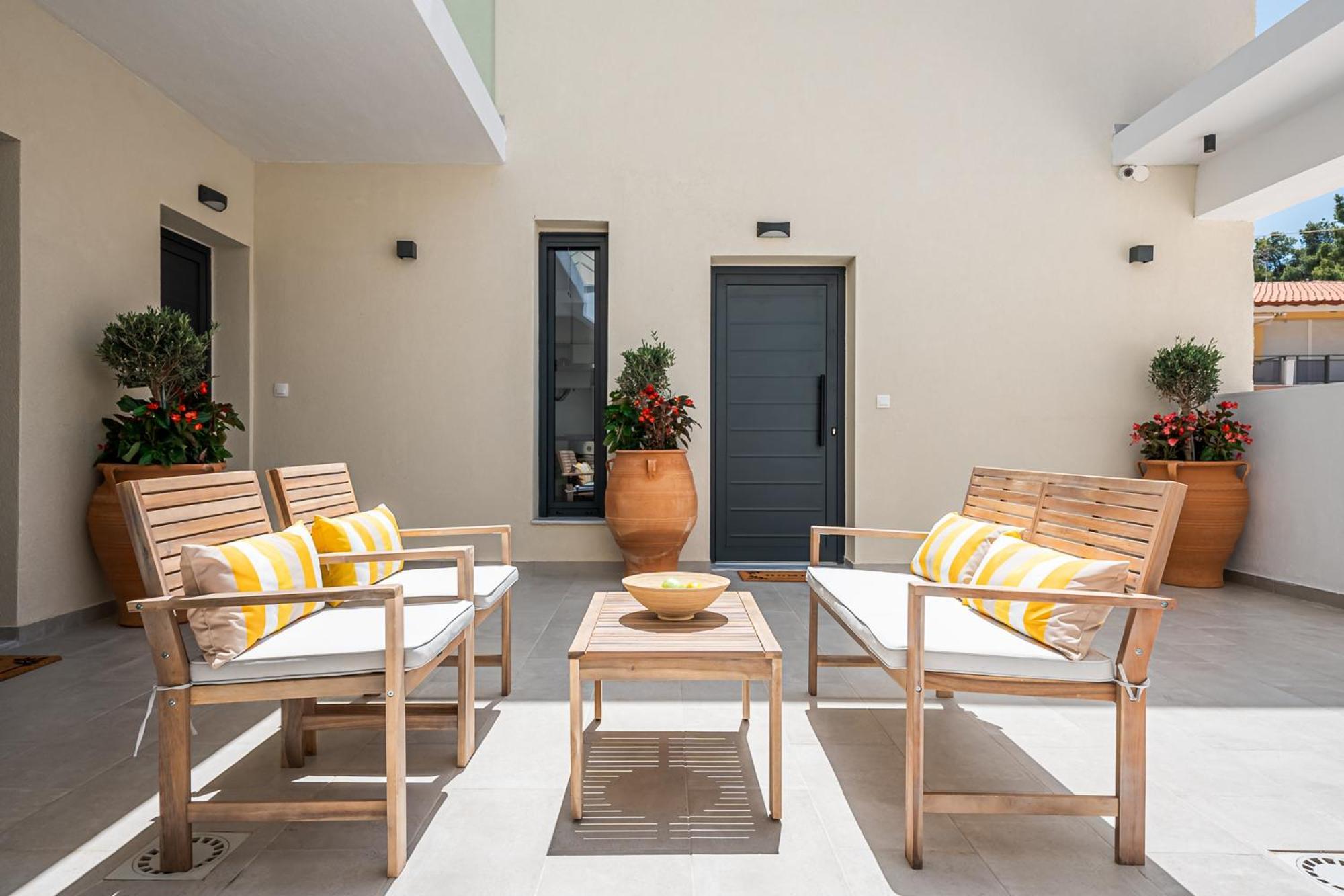 Azzurro E Verde By Rentalspro - Nea Potidaia Halkidiki Nea Poteidaia Ngoại thất bức ảnh