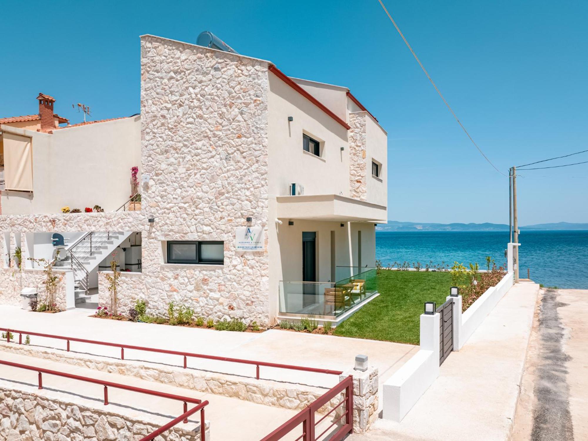 Azzurro E Verde By Rentalspro - Nea Potidaia Halkidiki Nea Poteidaia Ngoại thất bức ảnh